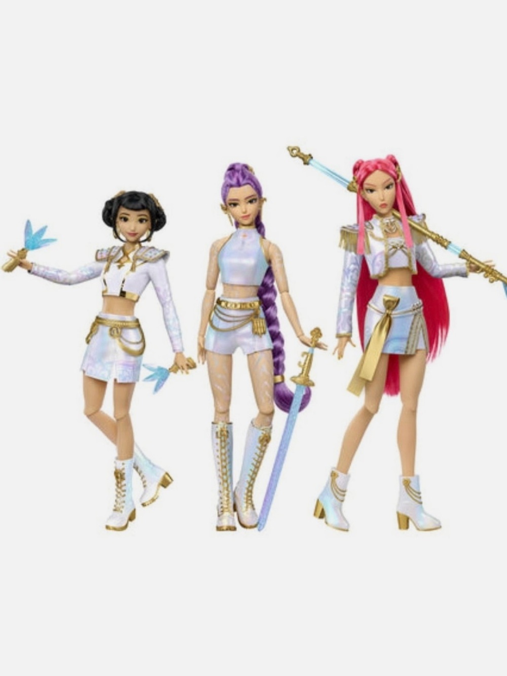 Mattel Creations HUNTR/X Rumi, Mira, Zoey “What It Sounds Like” 3-Pack